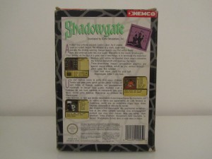 Shadowgate Back